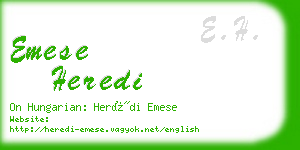 emese heredi business card